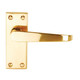Victorian Door Latch on Backplate PB Victorian Door Latch on Backplate PB